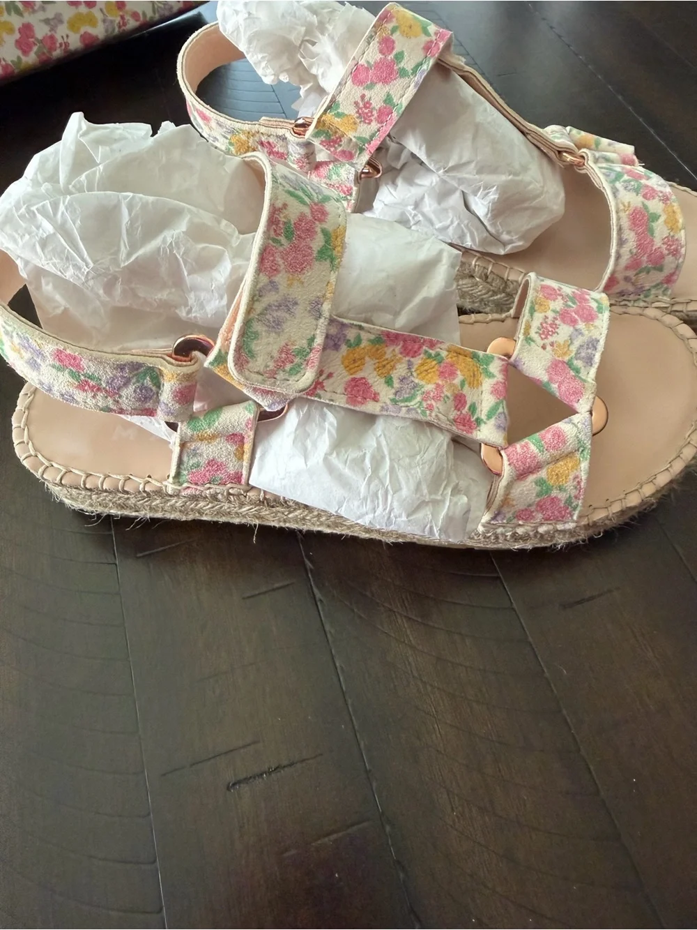 Manebí Floral Pink Sandals by LoveShackFancy